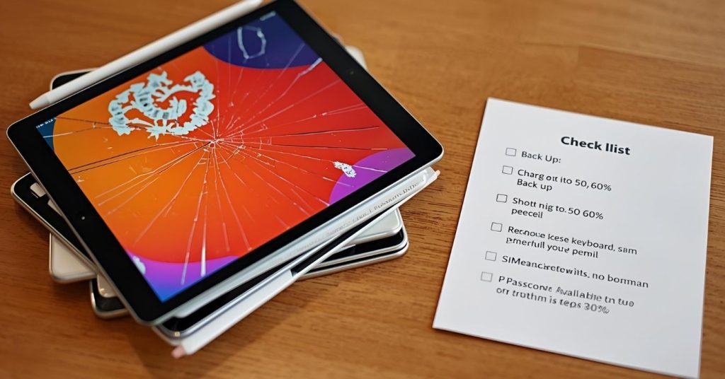 school ipad repair booking checklist